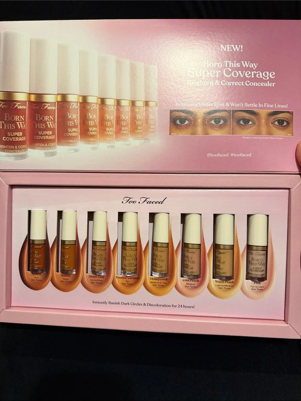 Too Faced Born This Way Super Coverage Concealer Set - Pink Packaging